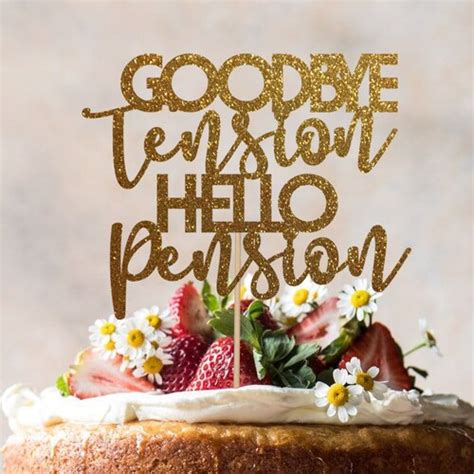 Goodbye Tension Hello Pension Balloon Banner Retirement Etsy