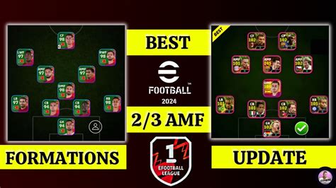 Best Amf Formation Update In Efootball Mobilehow To Get Amf