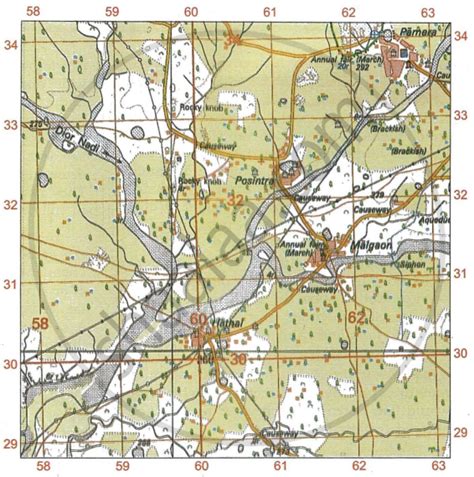 Study the extract of the Survey of India Map sheet No. G43S7 and answer ...