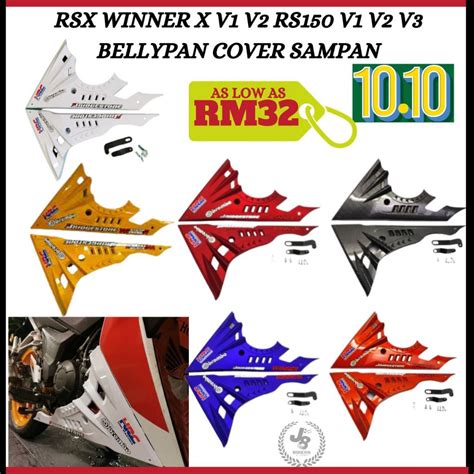 HONDA RSX RS X WINNER X V1 V2 RS RS150 V1 V2 V3 BELLYPAN BELLY PAN