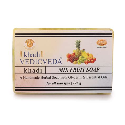 Mix Fruit Glycerin Khadi Herbal Soap Buy Khadi Online