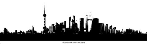 2,274 Shanghai Skyline Silhouette Images, Stock Photos, 3D objects ...