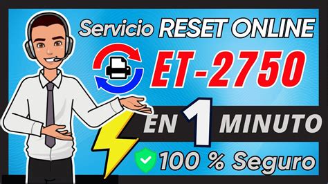 Epson Et 2750 Servicio Online Reset Almohadillas 🔒 Seguro ⚡ Rápido Y 🔄 Reutilizable Youtube