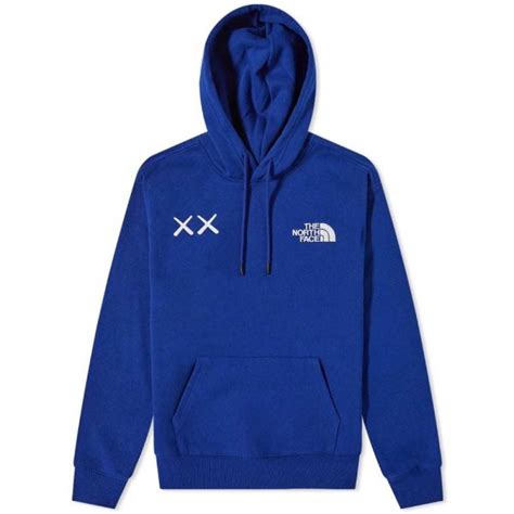 KAWS x The North Face Popover Hoodie Bolt Blue – Kaws-Shop