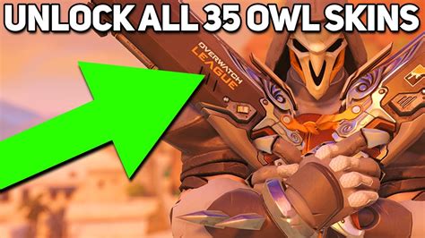 How To Unlock ALL 35 OVERWATCH LEAGUE SKINS YouTube