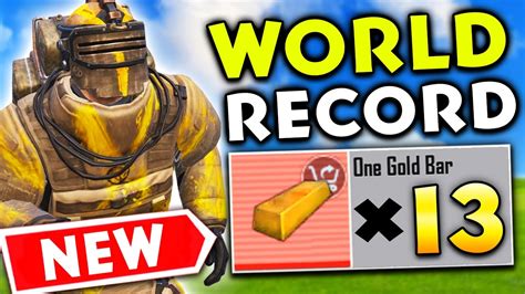 Metro Royale New World Record 13 Gold Bars 😮 Pubg Mobile Youtube