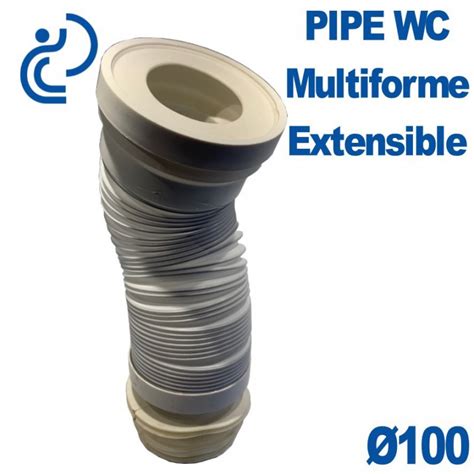 Pipe WC multiforme souple Ø100 extensible