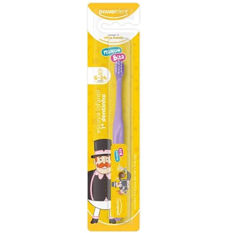 Escova De Dente Mundo Bita - Escova Dente Infantil Primeiro Dentinho Mundo Bita Powerdent ...
