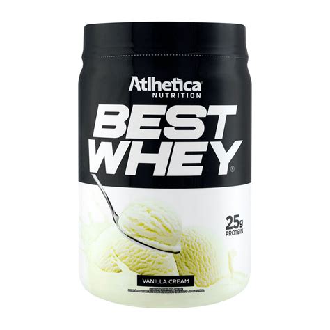 Whey Protein Best Whey Vanilla Cream Atlhetica Nutrition 450 G Oba