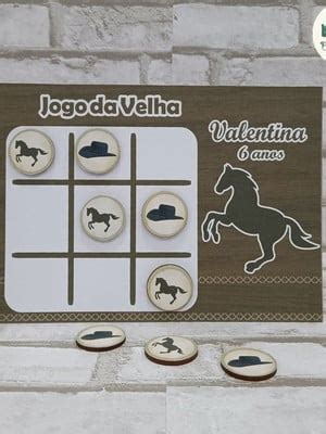 Jogos Da Velha Cavalo Lembrancinha De Anivers Compre Produtos