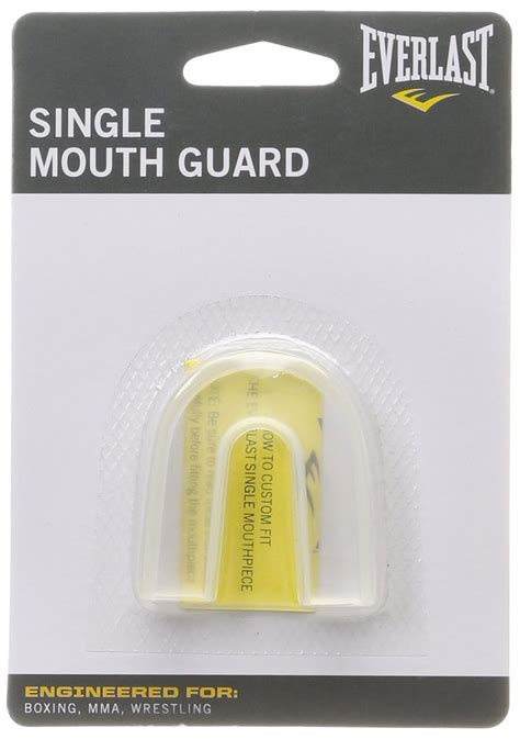 Everlast Single Mouthguard Clear Everlast Mouth Guard Sports Team