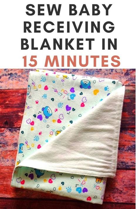 How to Sew a Baby Blanket in 15 Minutes Baby nähprojekte Nähprojekte