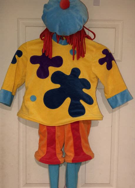 Euc Disney Store Playhouse Jojo Circus Clown Halloween Costume Child