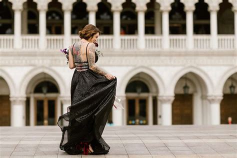 Bad Ass Venetian Las Vegas Elopement With A Black Sequinned Dress · Rock N Roll Bride