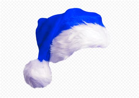 Hd Cute Real Blue Christmas Santa Claus Hat Png Citypng