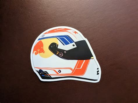 2023 Max Verstappen Formula 1 Helmet Sticker Oracle Red Bull Racing