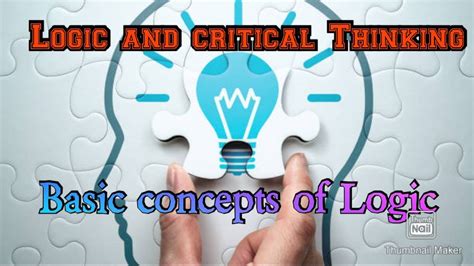 Logic And Critical Thinking Chapter 2 Part 1 Basic Concepts Of Logic Youtube