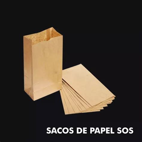 200 Saco Sos Papel Semi Kraft Mix 3kg Pp Mini Liso Delivery MercadoLivre