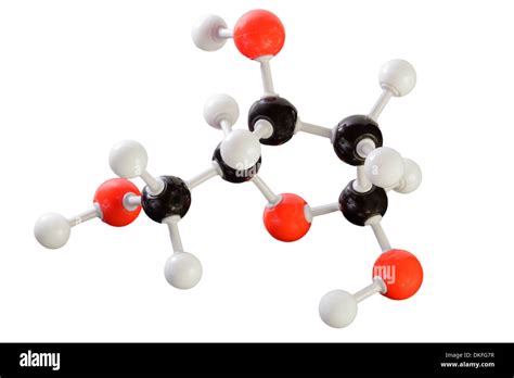 Modelo de molécula de desoxirribosa Fotografía de stock - Alamy