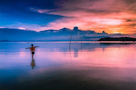 Persona En El Cuerpo De Wtaer Persona Cuerpo Arte Playa Tailandia