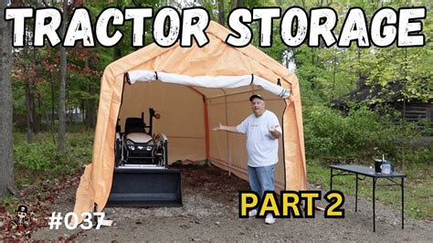 Harbor Freight Portable Garage Build Part 2 Donley Cove Youtube