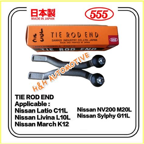 Japan Tie Rod End Set For Nissan Latio Livina March K Nv