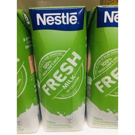 Nestle Fresh Milk Low Fat Non Fat Milk Ml And L Shopee