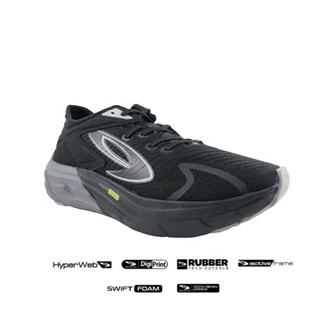 Jual 910 Nineten Sepatu Lari Running Original HIROSHI HITAM ABU 910