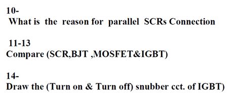 Solved 10 What Is The Reason For Parallel Scrs Connection