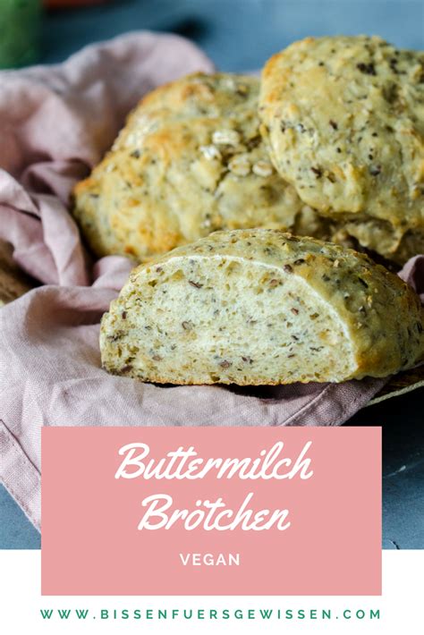 Buttermilchbrötchen ohne Buttermilch Ein veganes Rezept für Brötchen