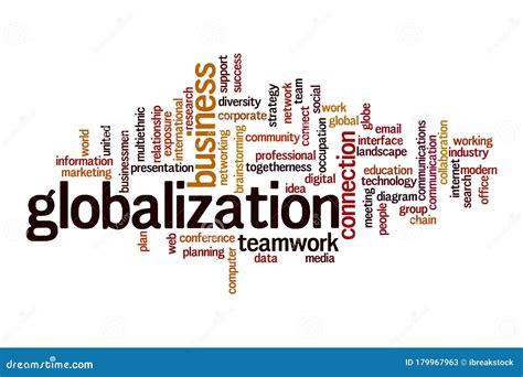 Globalization Word Cloud Concept Stock Illustration Illustration Of