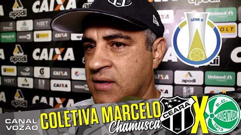 Série B 17 Coletiva Marcelo Chamusca Pré jogo Ceará SC X EC