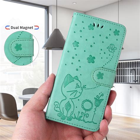 Capa Flip De Couro Em Relevo De Desenho Animado Para Realme C C