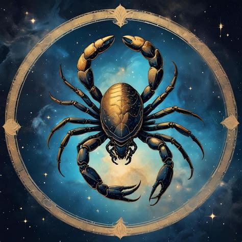 A Drawing Of A Scorpion Zodiac Sign Scorpio Premium Ai Generated Image