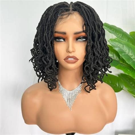 Amazon Wignee Short Afro Wig Dreadlock Wig Natural Black Faux