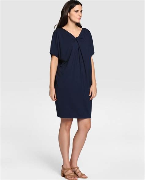 Vestido Corto De Mujer Talla Grande Couchel En Azul Moda Para Chicas