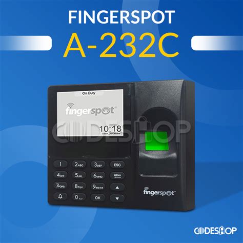 Jual Mesin Sidik Jari Fingerspot Revo A 232C Fingerprint Kartu RFID