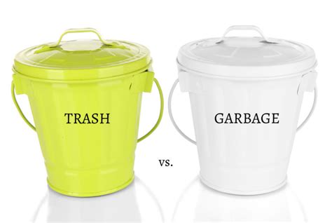 Difference Between Garbage And Trash Differences Finder