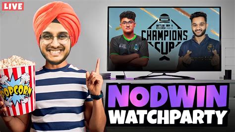 Nodwin X Rooter Bgmi Champions Cup Watchparty Youtube