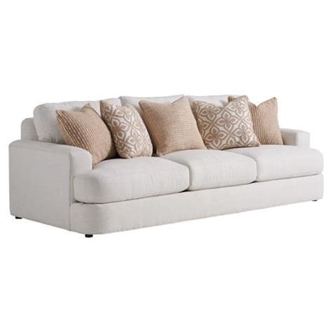 Tommy Bahama Lansing Modern Classic White Upholstered Wood Frame Sofa