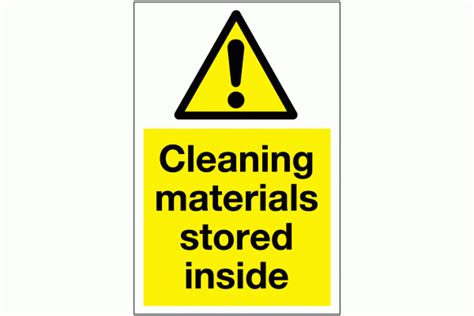 Cleaning Chemical Sign