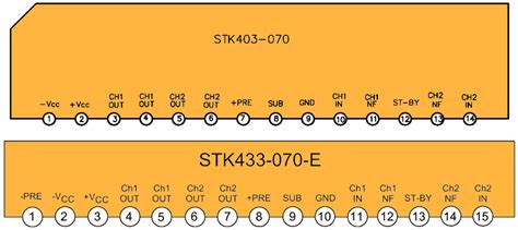 Микросхема STK403-070. Тех. описание и datasheet
