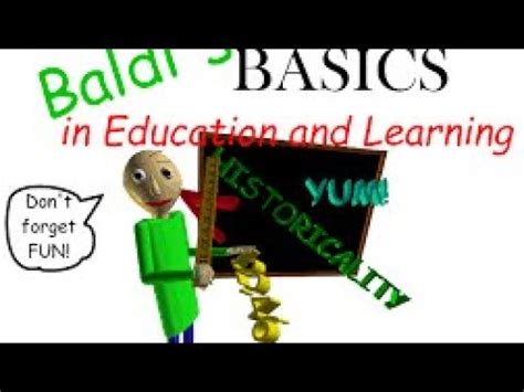 Playing Baldi Basics For The First Time Youtube