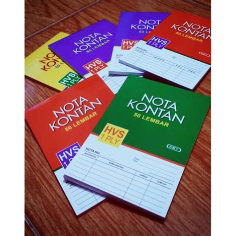 Jual Buku Nota Kontan Kiky Hvs Ply Isi Lembar Shopee Indonesia