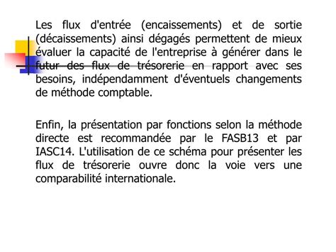 Ppt Tableau Des Flux De Tr Sorerie De La Centrale Des Bilans De La