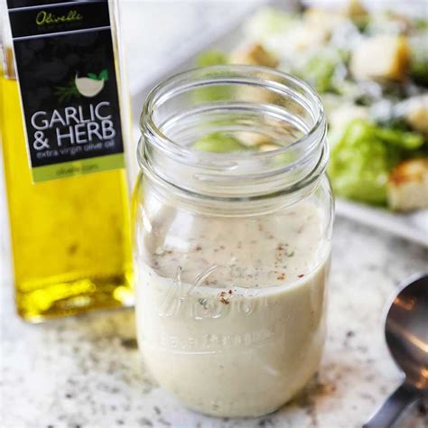 Garlic Parmesan Caesar Dressing Recipe Garlic Parmesan Caesar Dressing Recipe Herb Infused