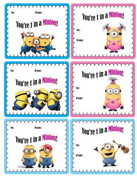 Minion Valentines