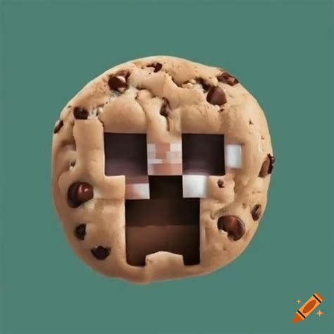 Minecraft Creeper Resembling A Chocolate Chip Cookie On Craiyon