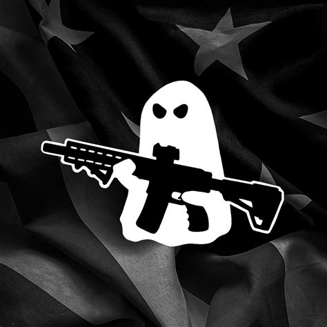 Tactical Ghost Ghost With An AR 15 Vinyl Decal Halloween Etsy