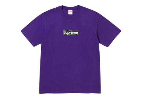 Sasom เสื้อผ้า Supreme Box Logo Tee Purple Fw23 เช็คราคาล่าสุด